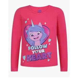 New My Little Pony Girls Pink Long Sleeve Graphic T-Shirt Youth Size 5 NWT